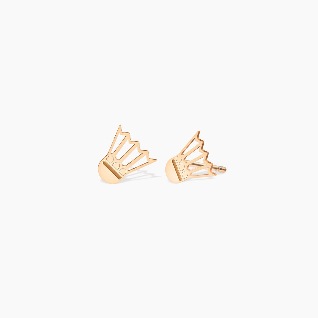 Badminton Shuttlecock Stud Earrings