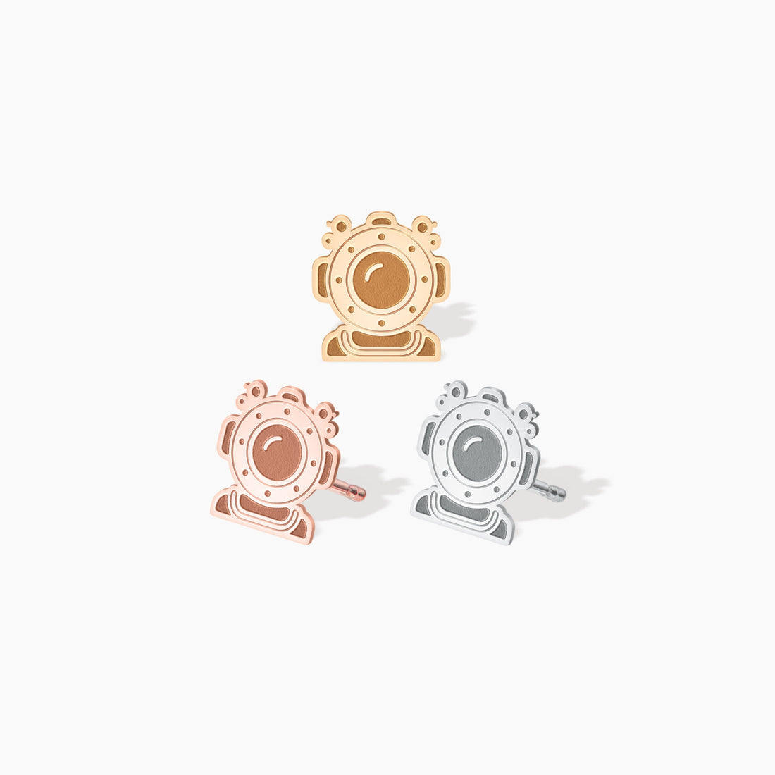 Scuba Diving Charm Stud Earrings