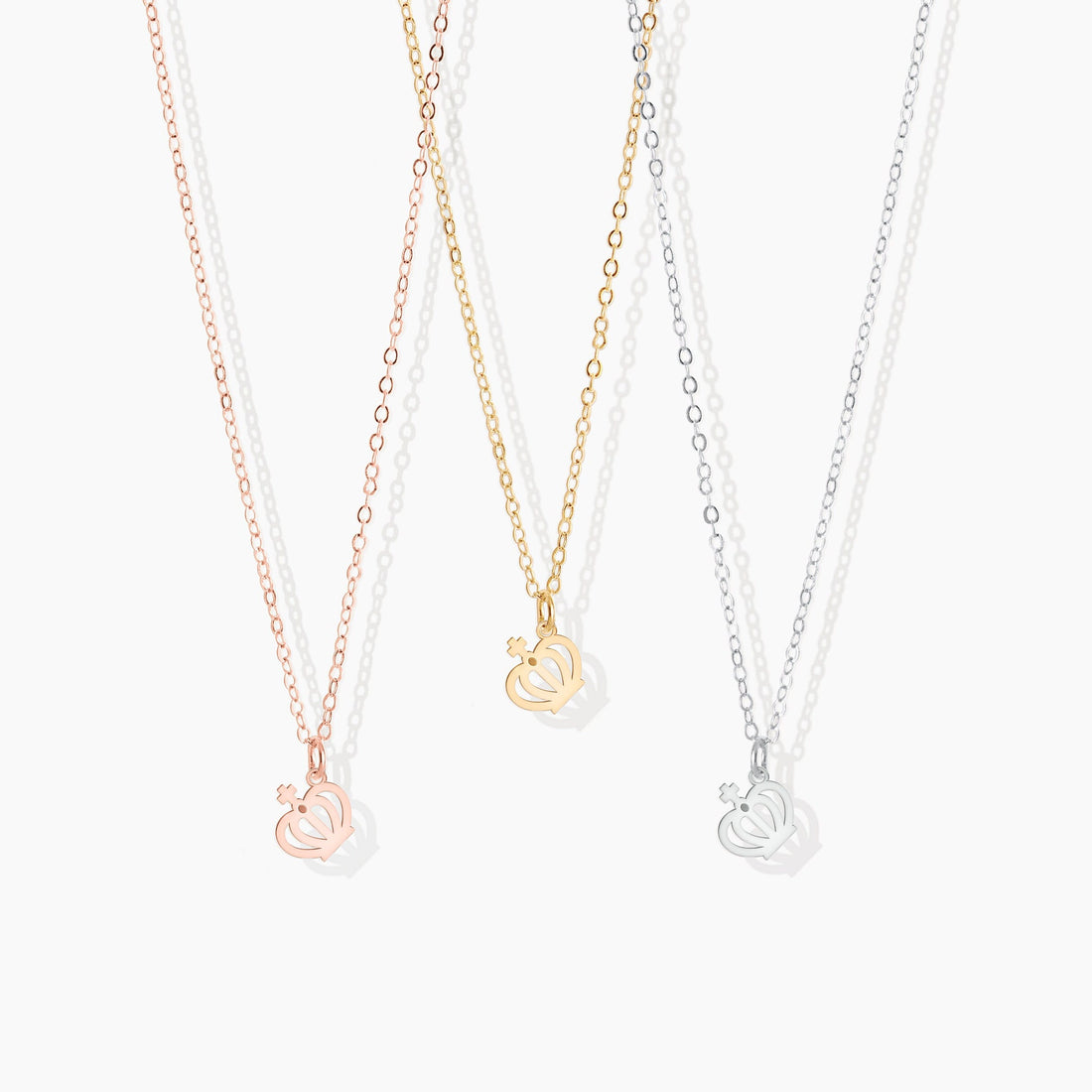 Gold Crown Necklace