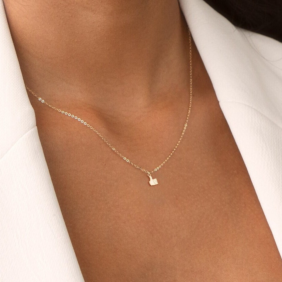 Thumbs Up Hand Necklace
