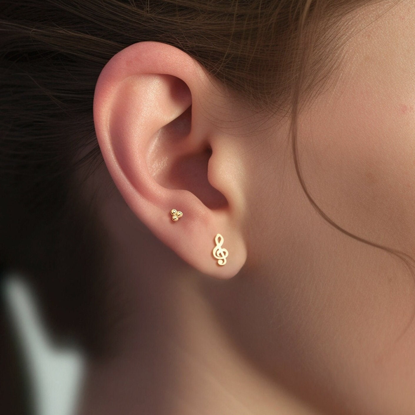 Music Note & Treble Clef Earrings