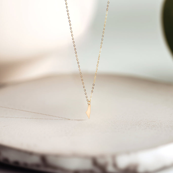 Palestine Map Pendant Necklace