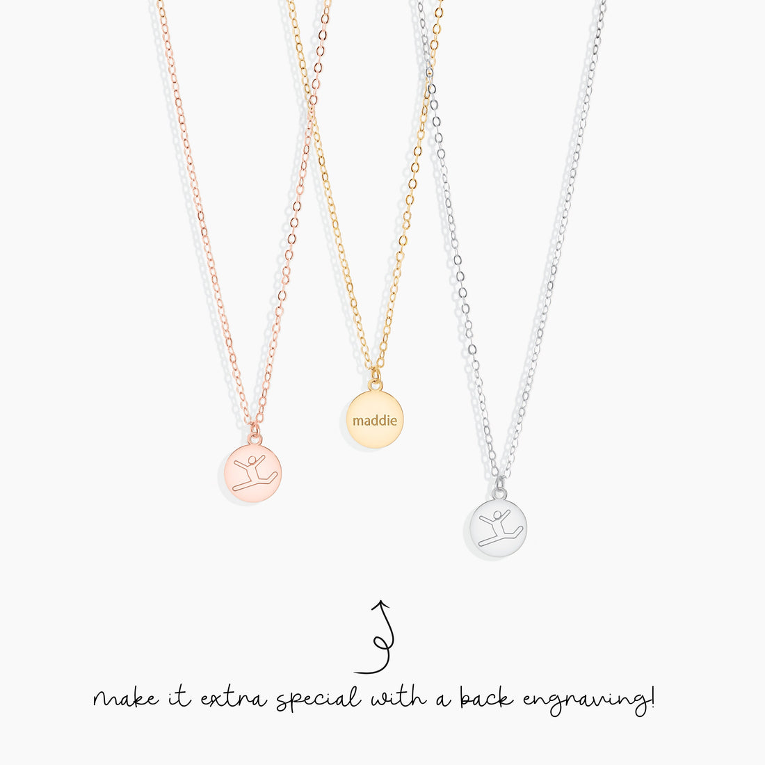 Gymnast Pendant Necklace