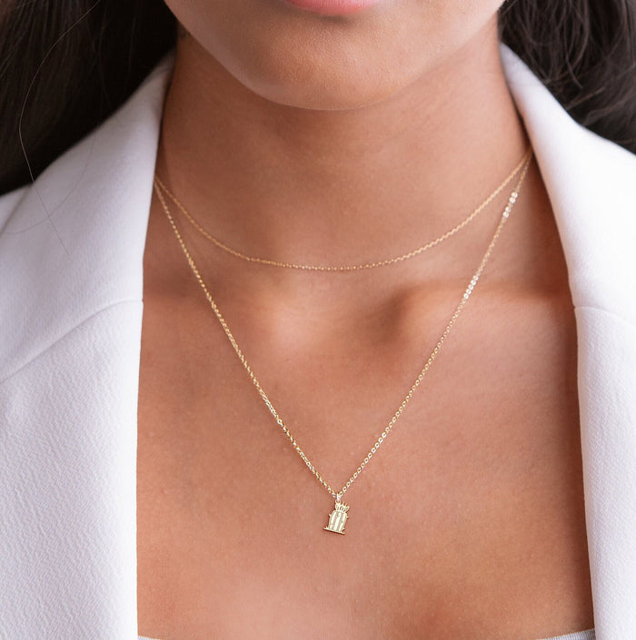 Cactus Plant Necklace