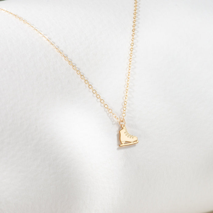 Ice Skate Pendant Necklace