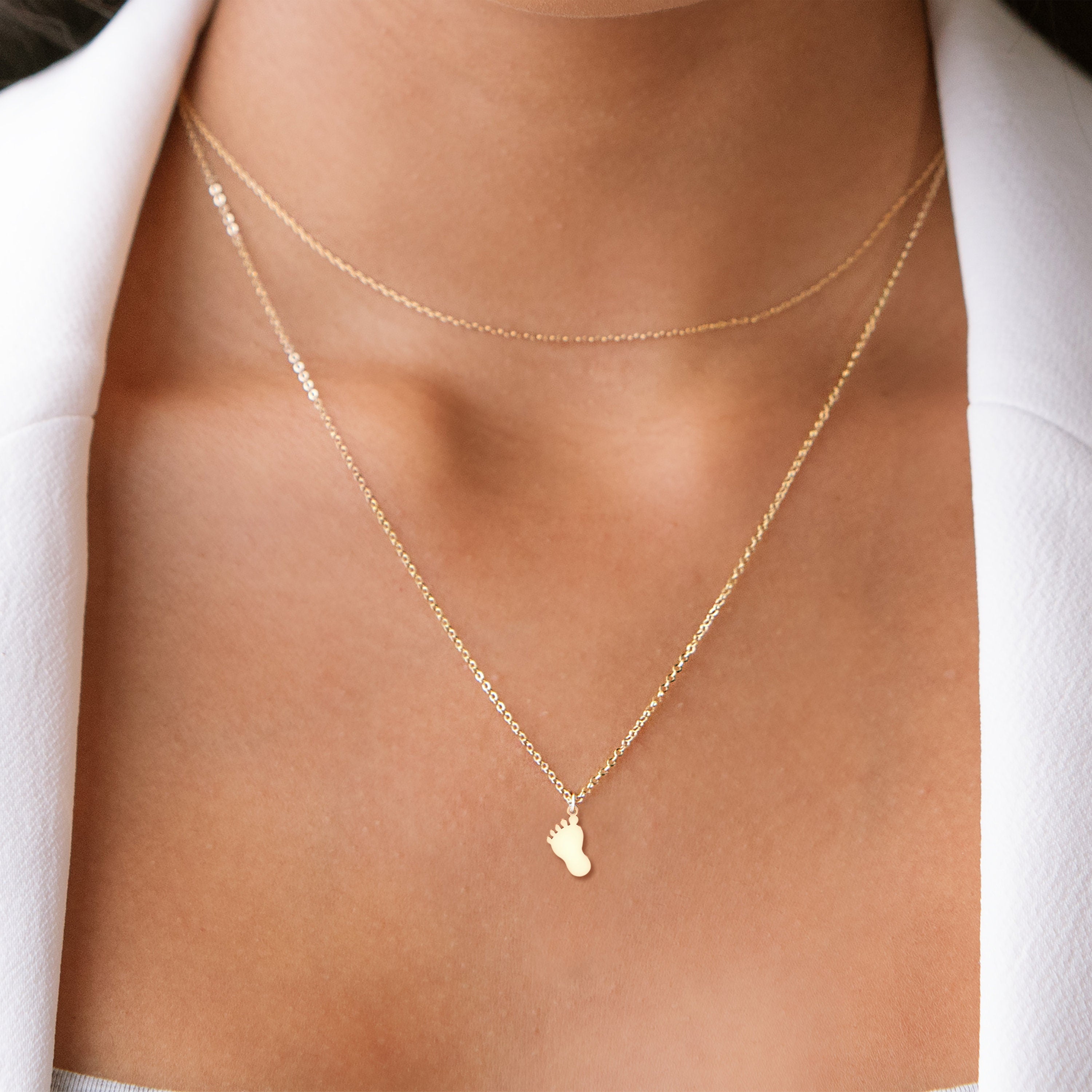 Baby Foot Pendant Necklace