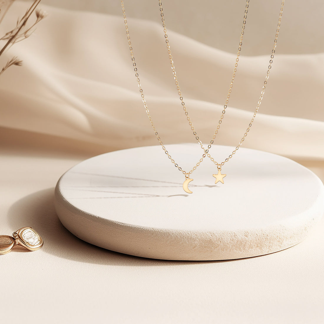 Crescent Moon Pendant Necklace