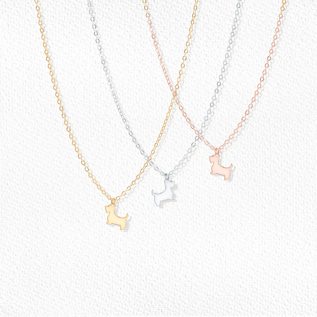Terrier Dog Pendant Necklace