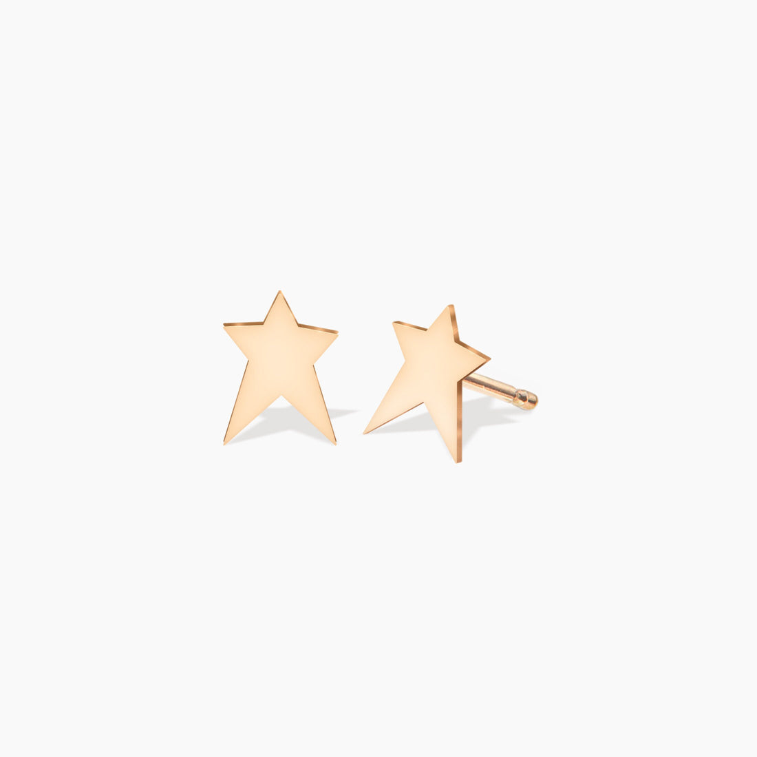 Star Charm Stud Earrings