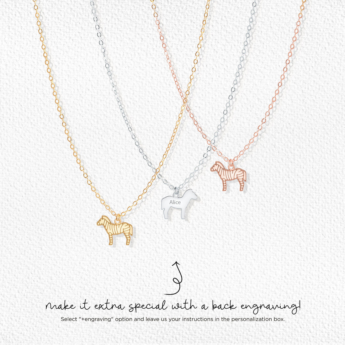 Zebra Necklace