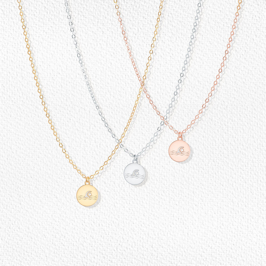 Swimming Disc Necklace