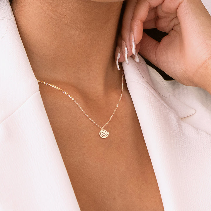Celestial Spiral Necklace