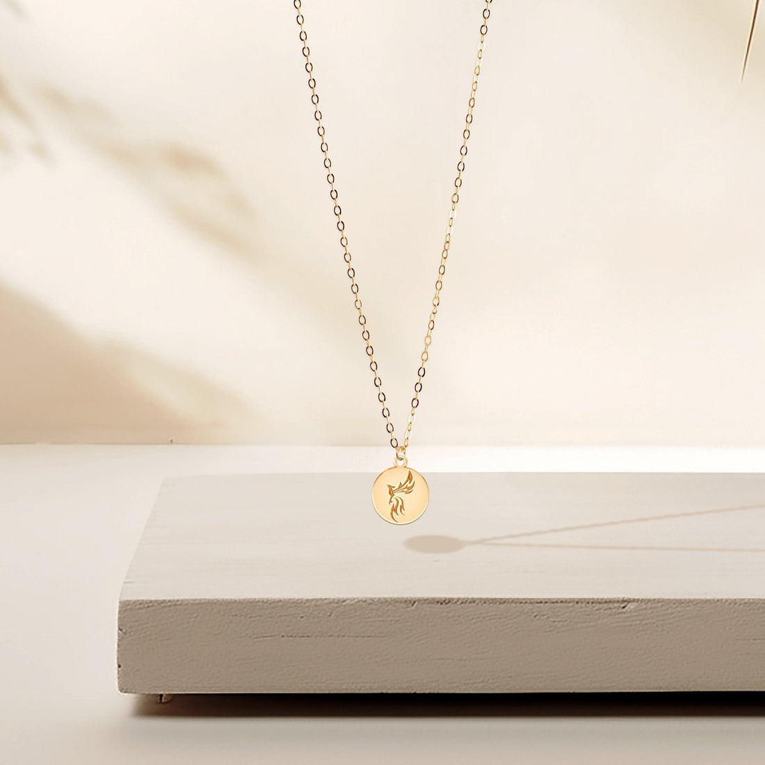Phoenix Disc Necklace