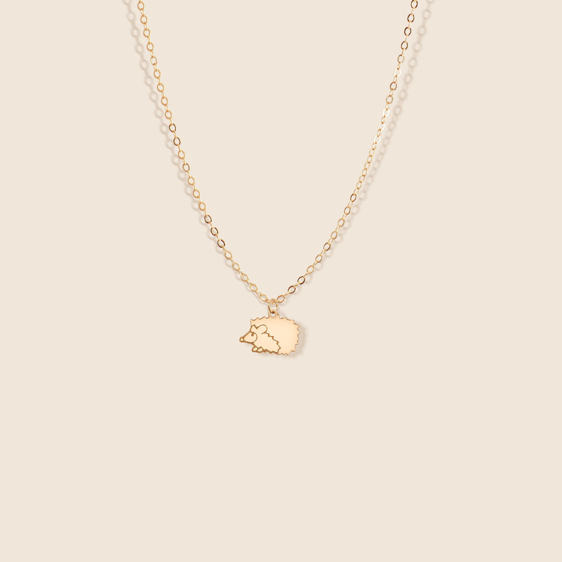 Hedgehog Charm Necklace