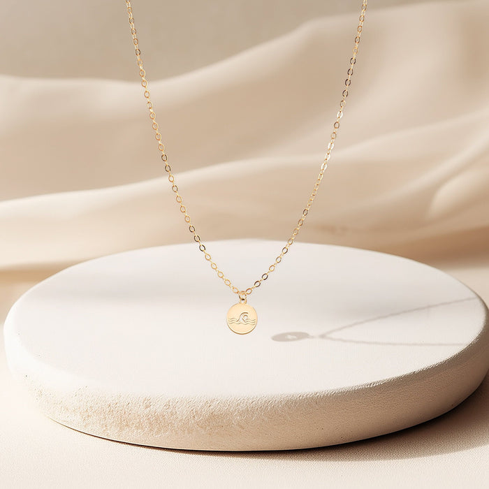 Swimming Disc Necklace