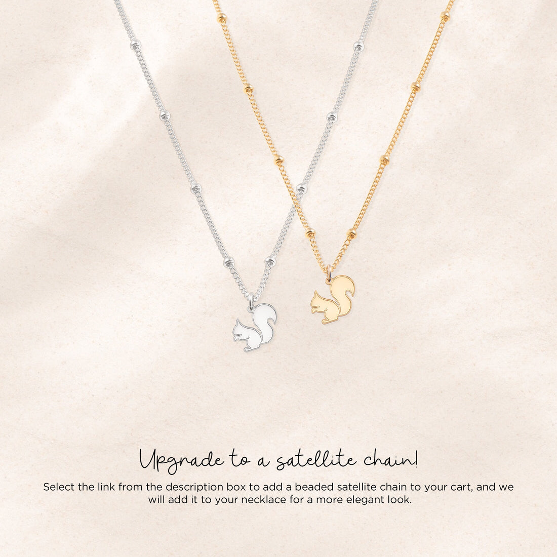 Squirrel Pendant Necklace