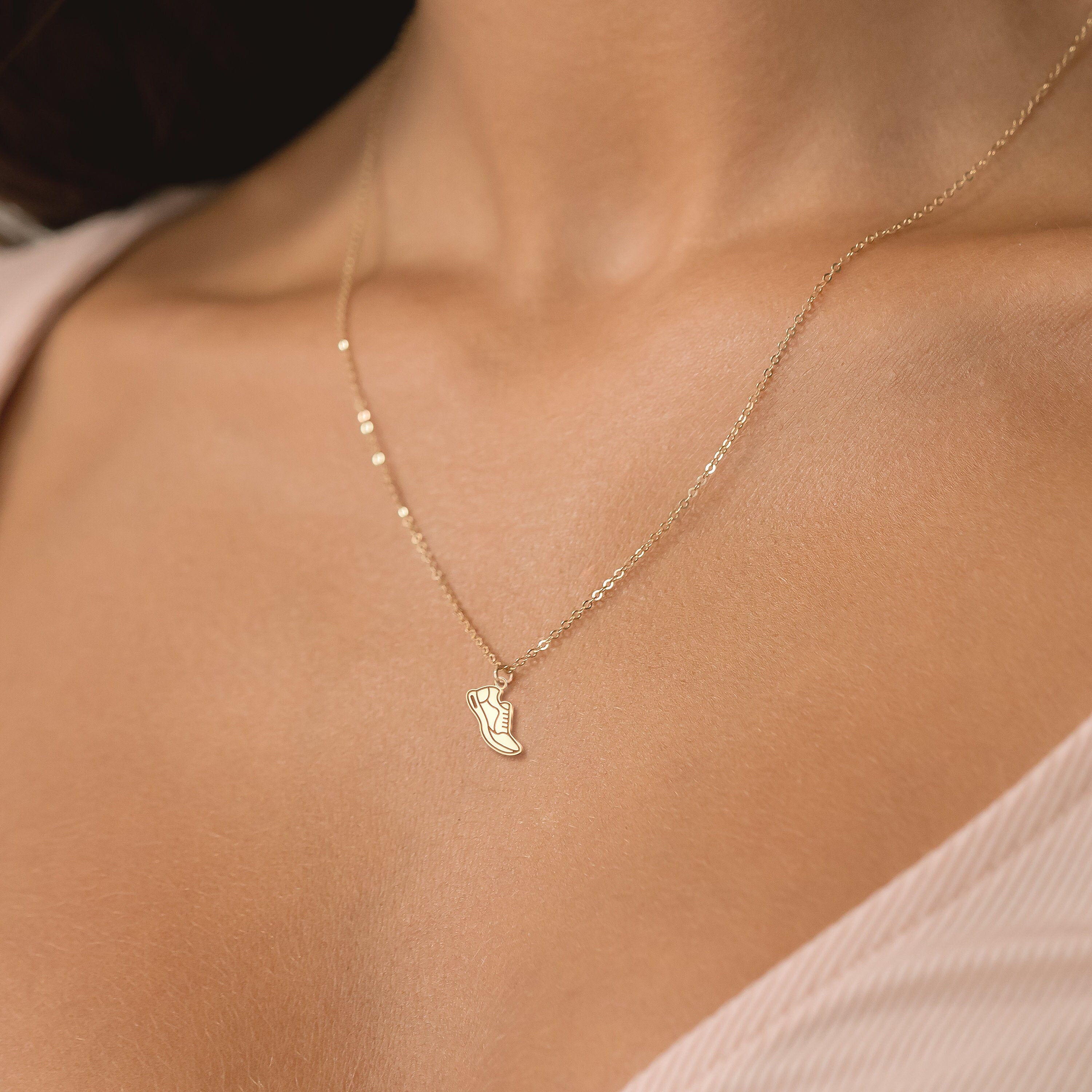 Running Shoe Pendant Necklace