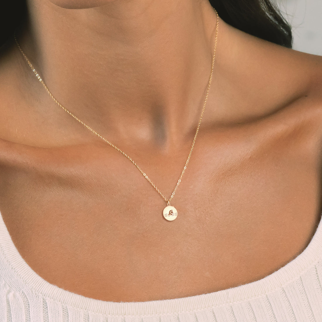 Swimming Disc Necklace