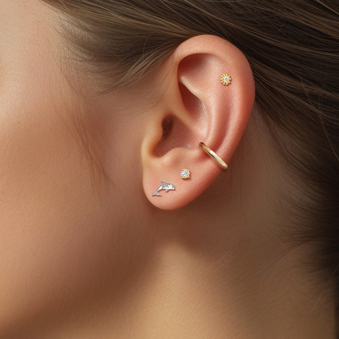 Orca Stud Earrings