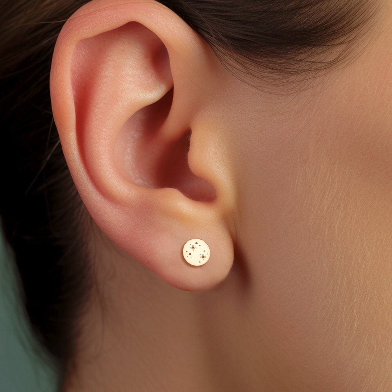 Mercury Celestial Stud Earrings