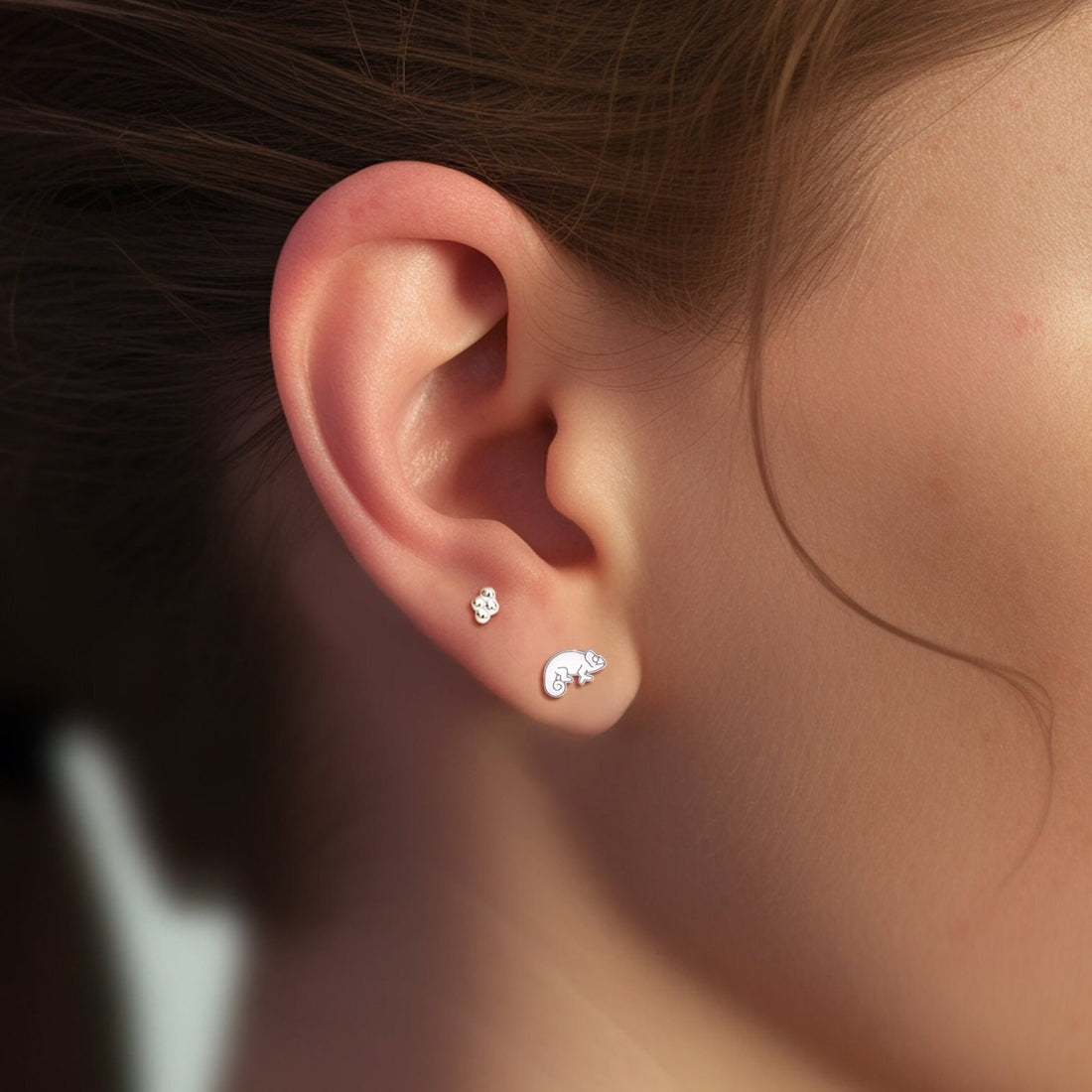 Chameleon Stud Earrings
