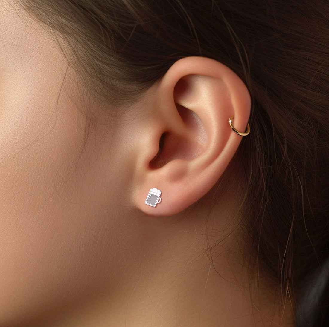 Beer Mug Earrings