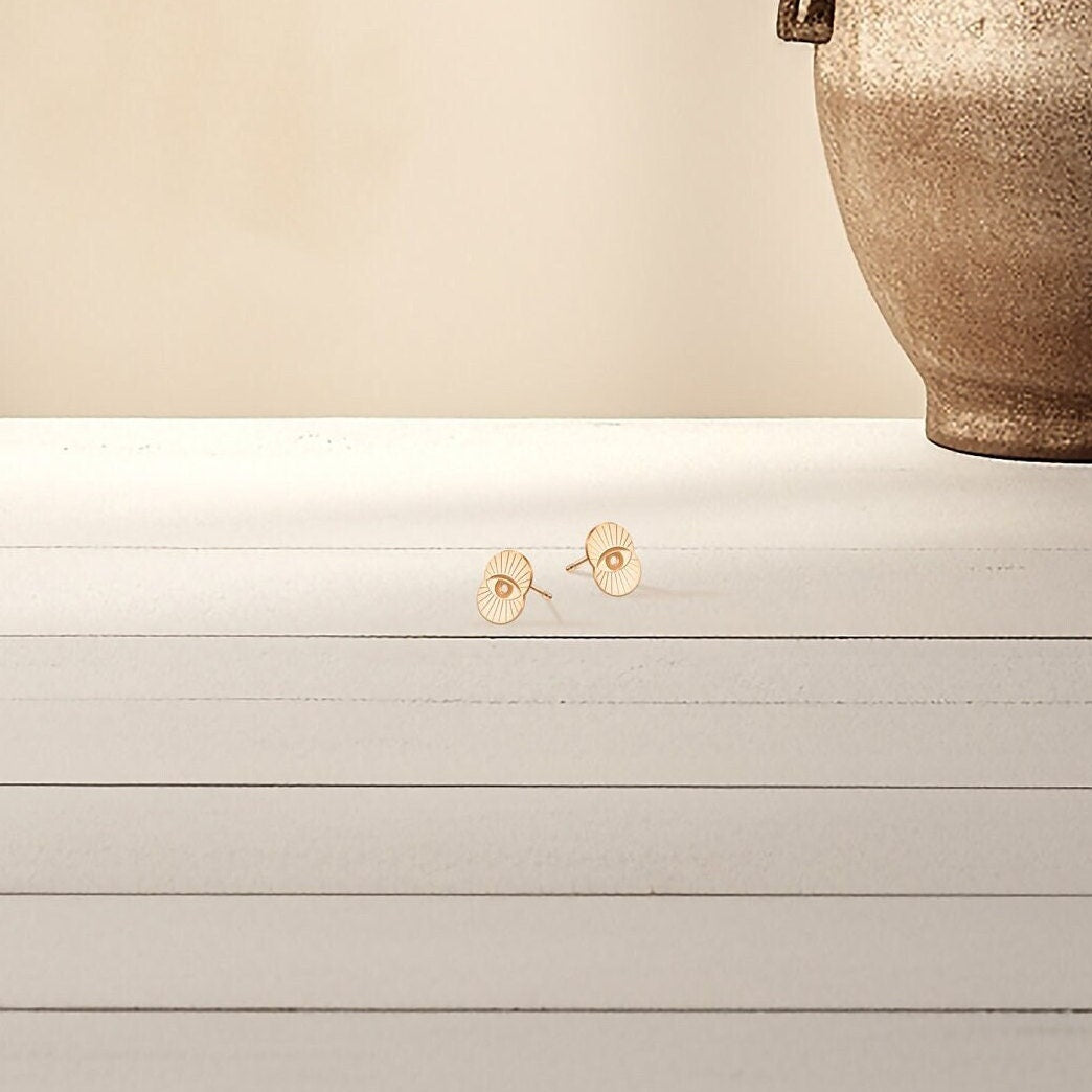 Evil Eye Stud Earrings