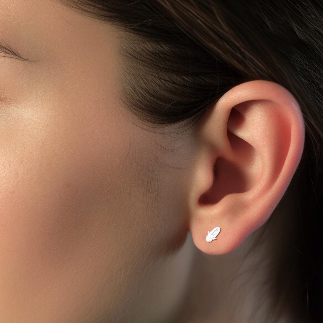 Corn Husk Stud Earrings