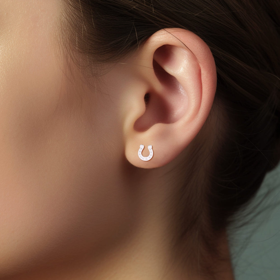 Cute Horseshoe Stud Earrings