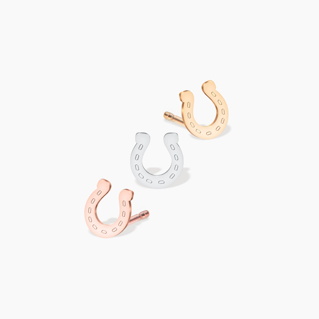 Cute Horseshoe Stud Earrings