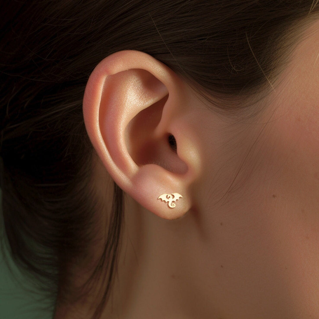 Dragon Earring Dainty