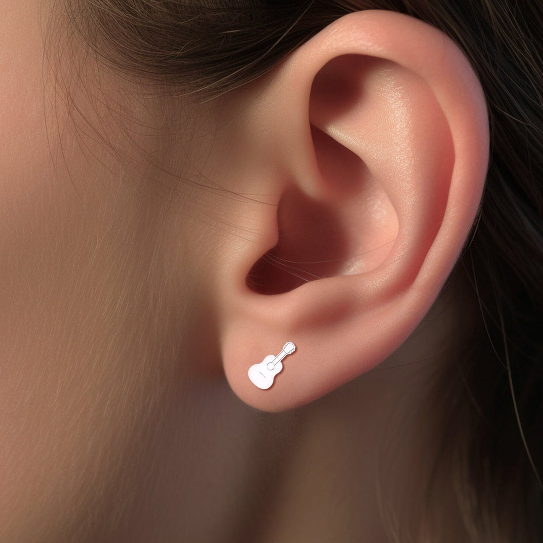 Acoustic Guitar Stud Earrings