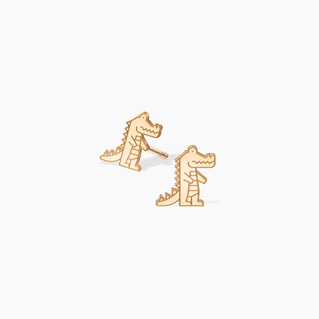 Gator Charm Stud Earrings