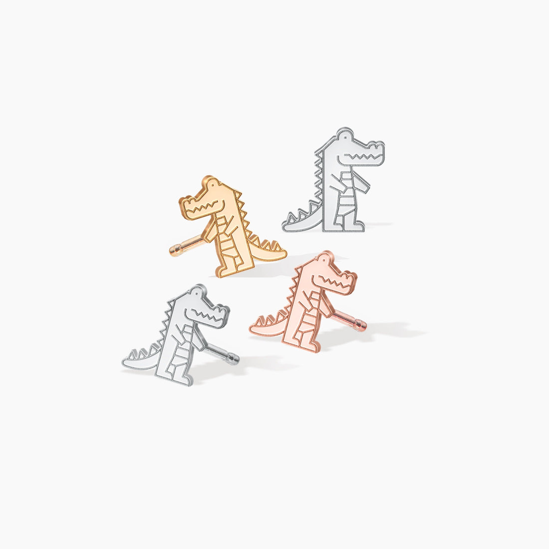 Gator Charm Stud Earrings