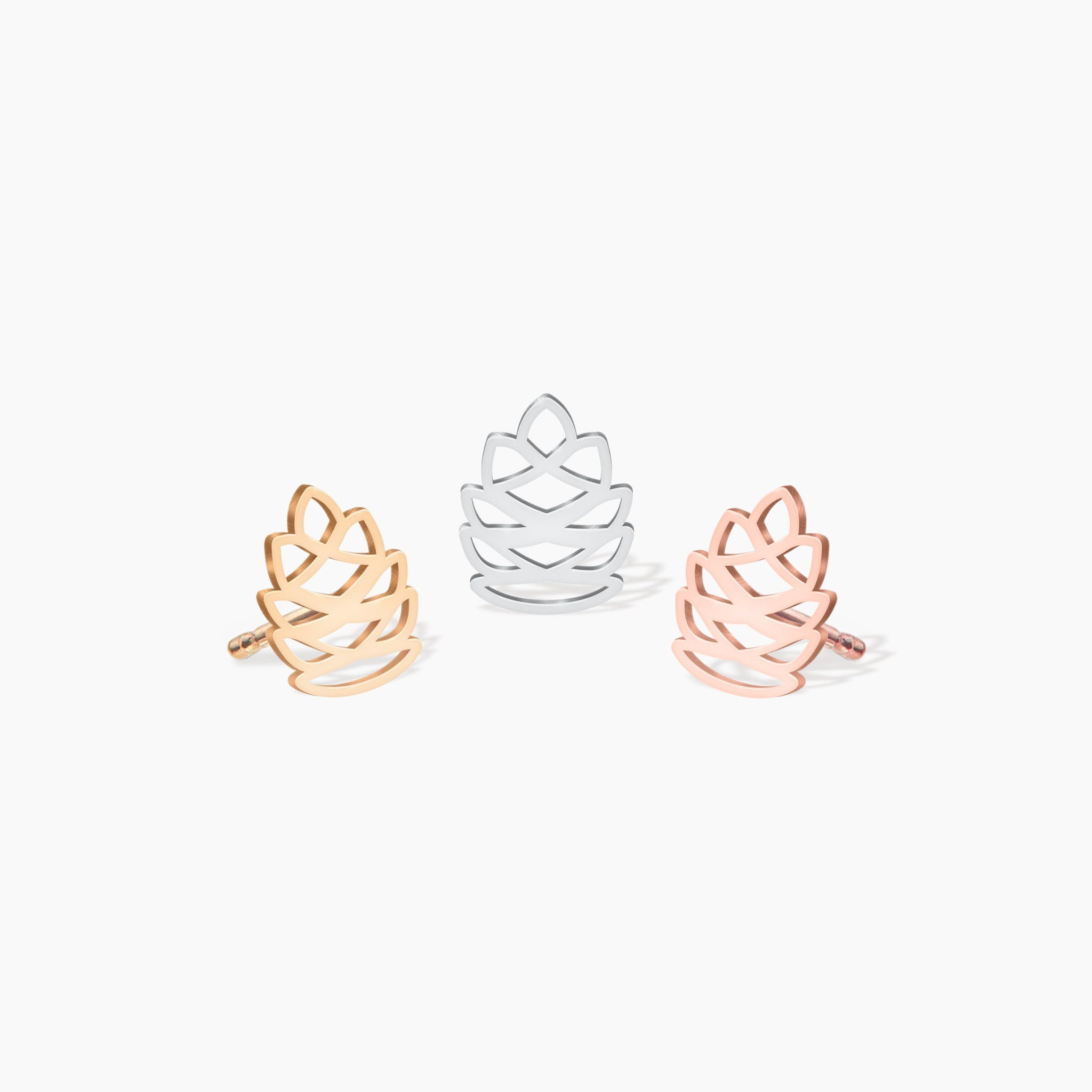 Openwork Pinecone Stud Earrings