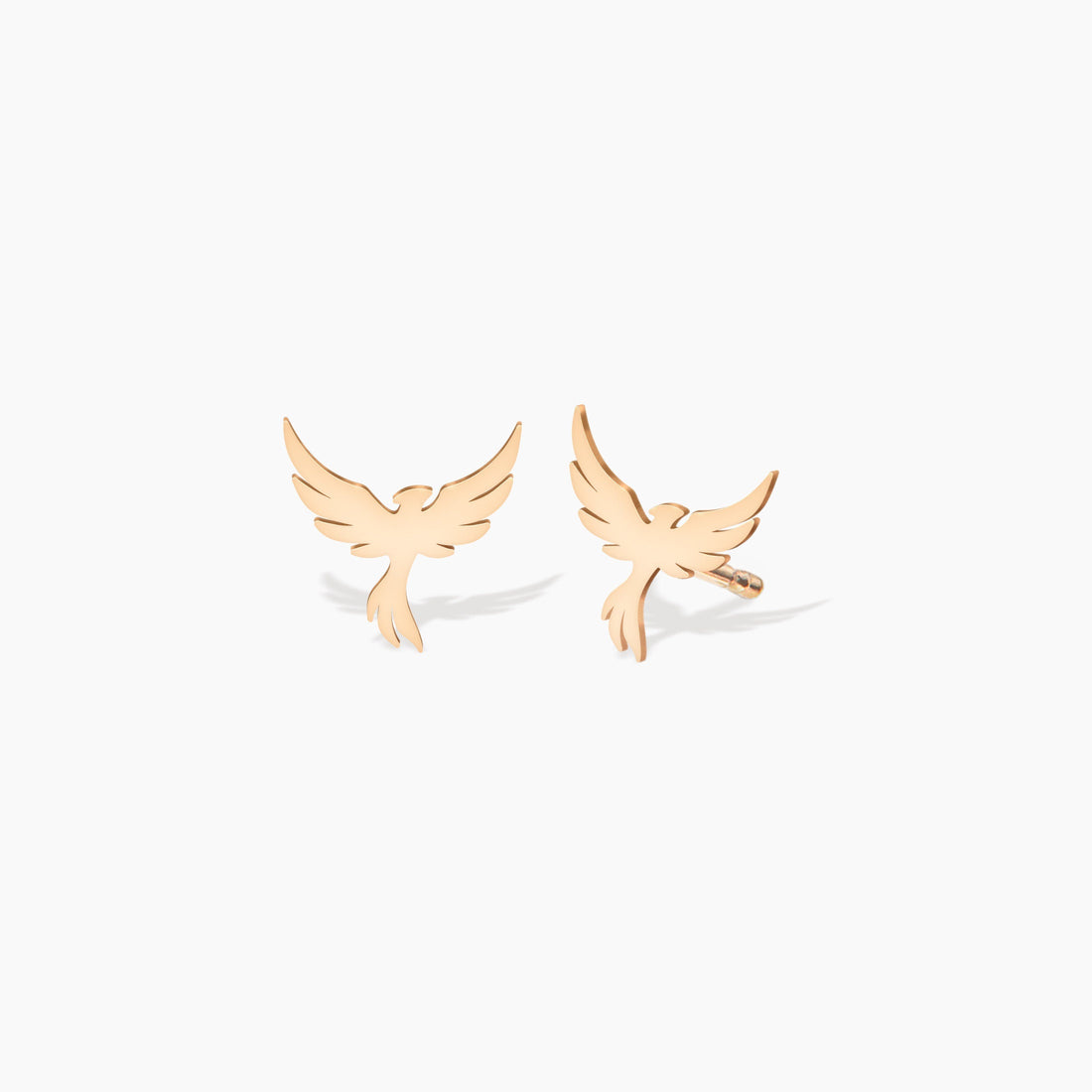 Phoenix Bird Charm Stud Earrings