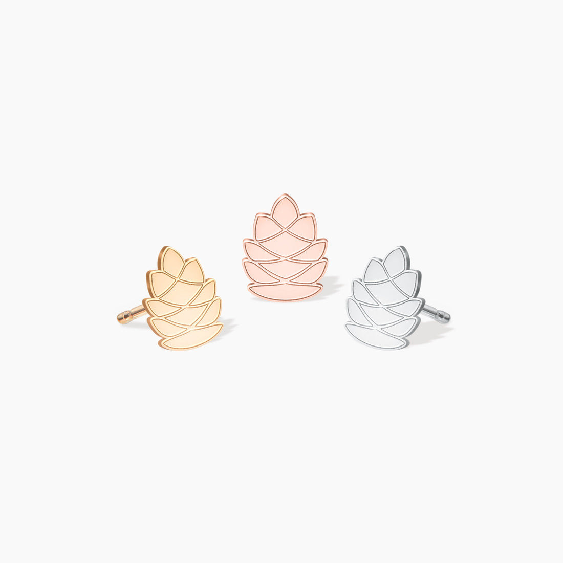 Pinecone Stud Earrings