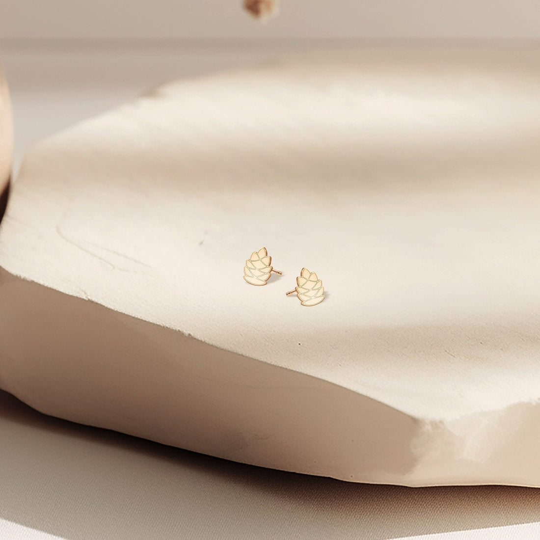 Pinecone Stud Earrings