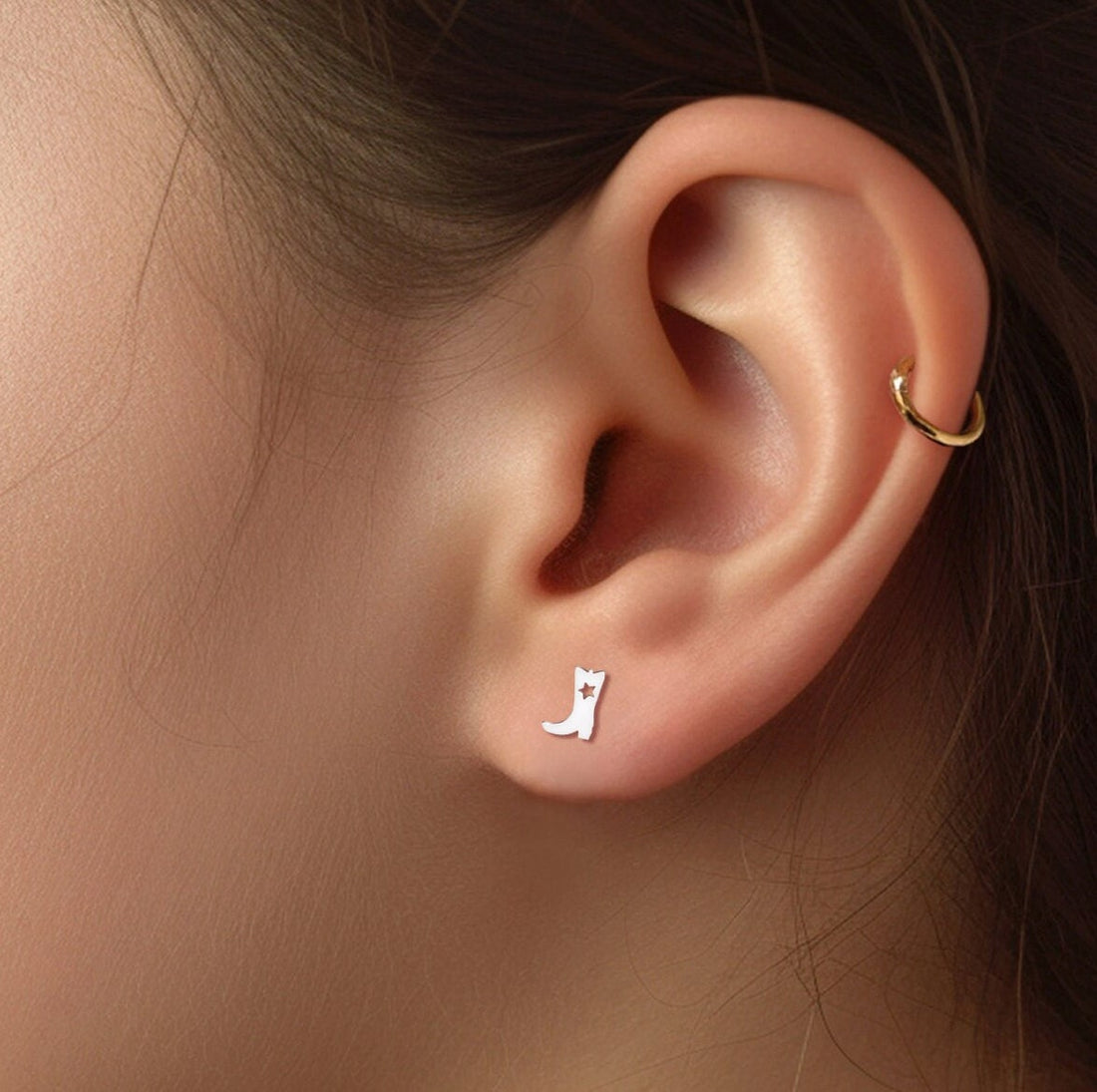 Cowgirl Boot Stud Earrings