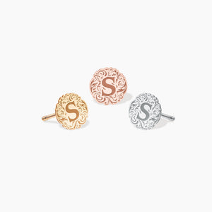 Dainty Initial Earrings