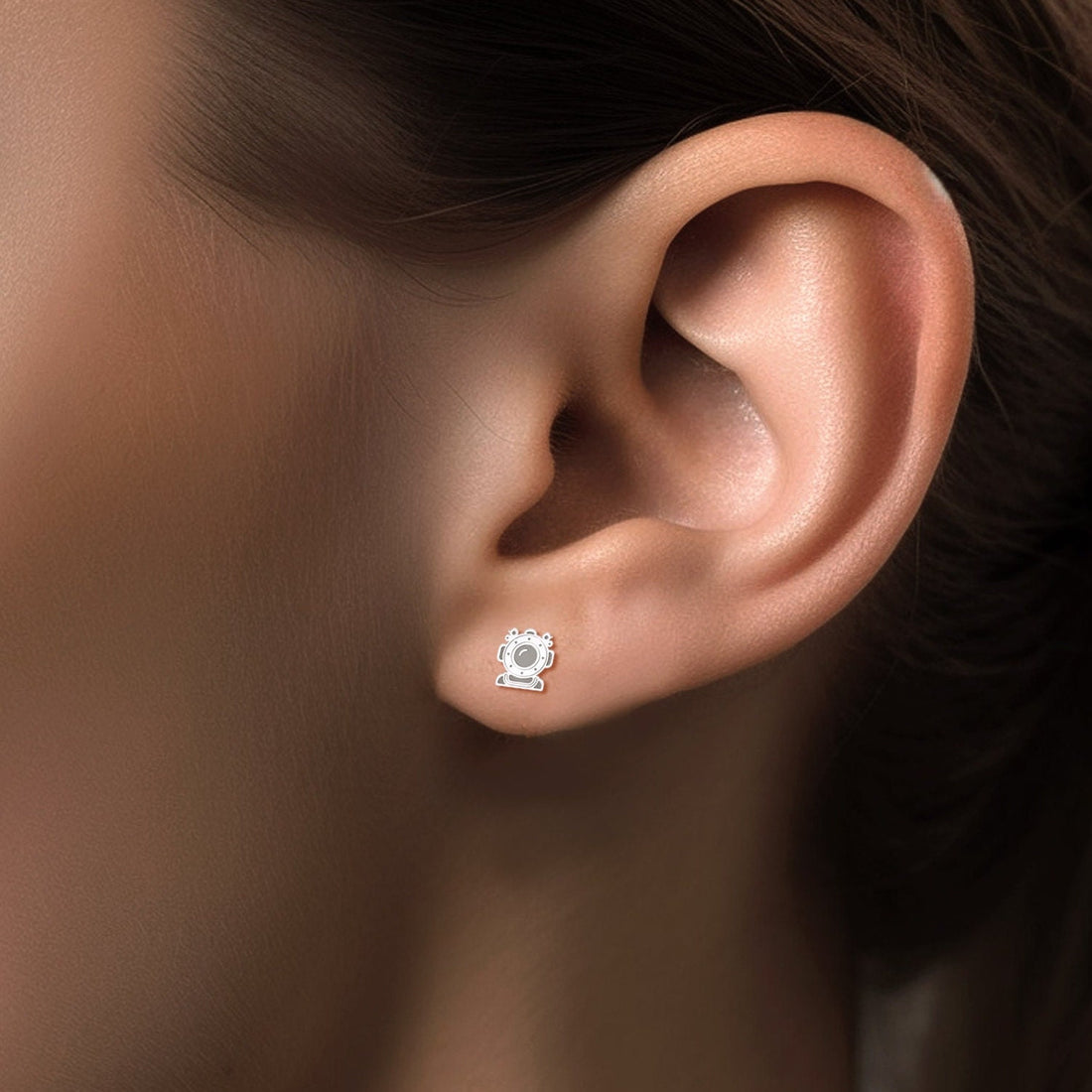 Scuba Diving Charm Stud Earrings