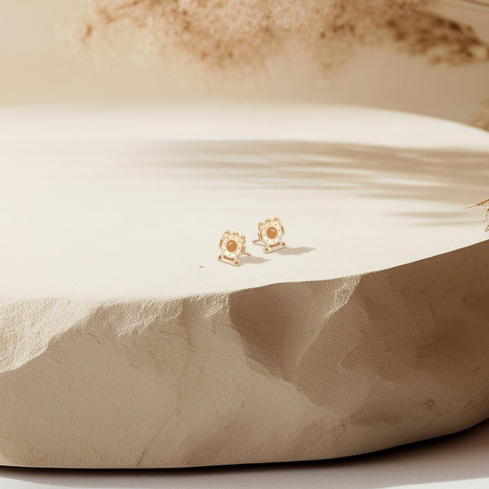 Scuba Diving Charm Stud Earrings