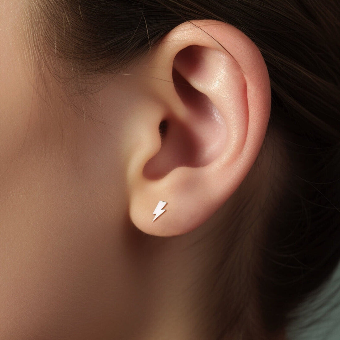 Lightning Bolt Stud Earrings