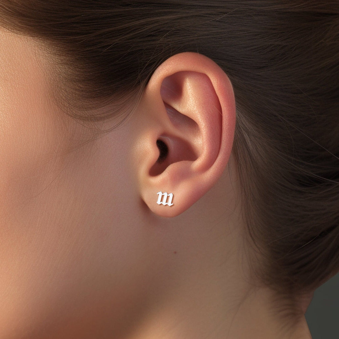 Angel Number Stud Earrings