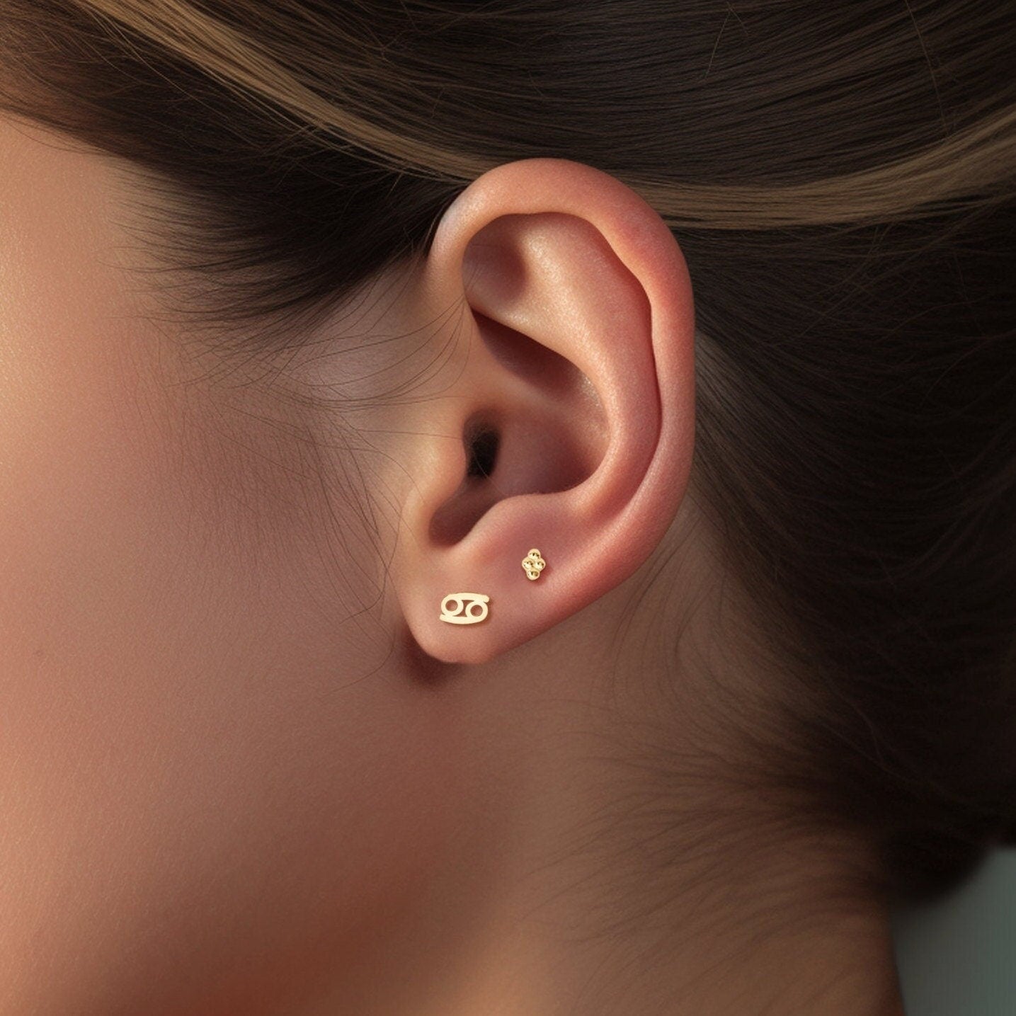 Cancer Zodiac Stud
