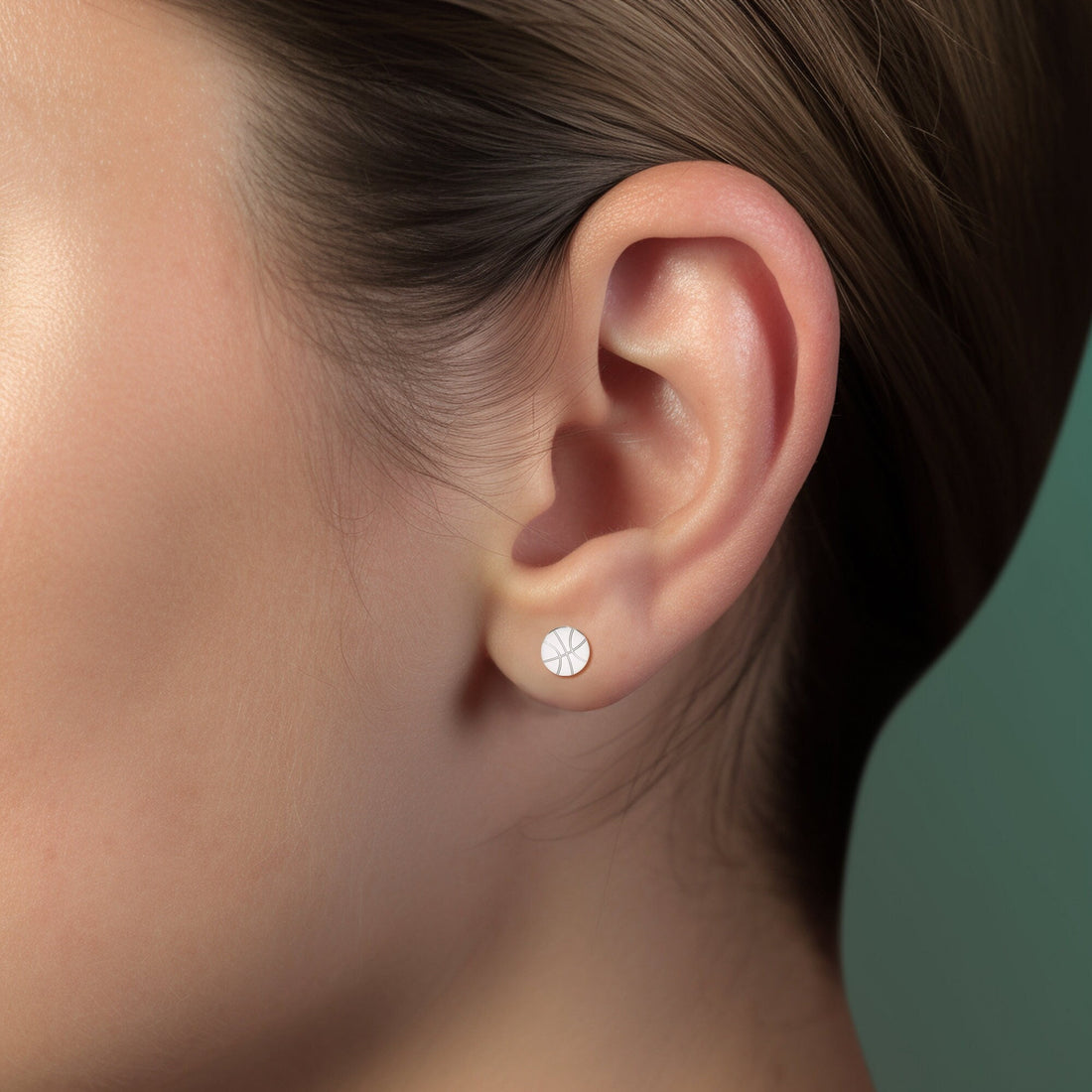 Basketball Stud Earrings