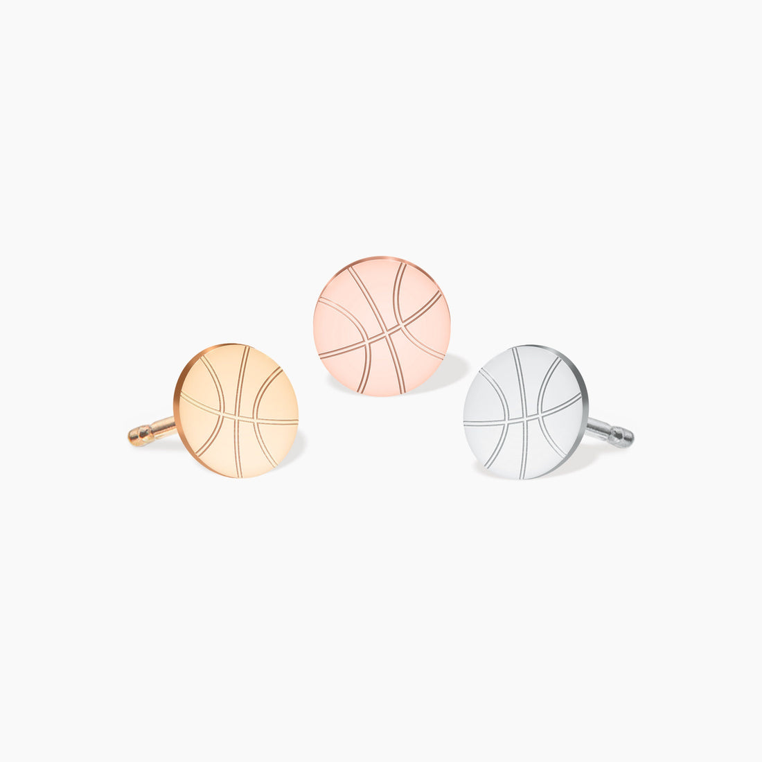Small Basketball Earrings