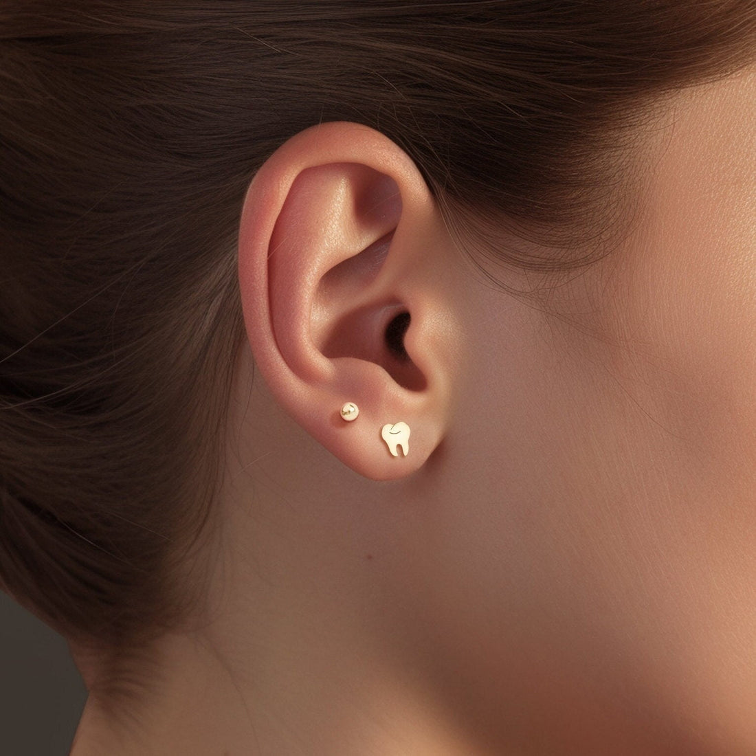 Tooth Earring Doctor Nurse Gifts Charm Stud Earrings