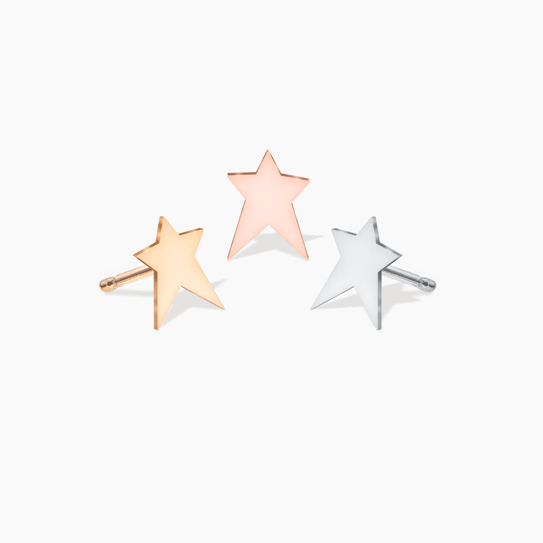 Star Charm Stud Earrings