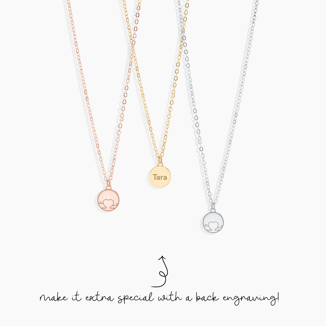 Heart Coin Pendant Necklace